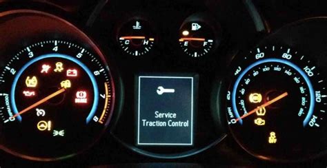 traction control light on chevy cruze 2012
